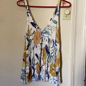 NWT XS Kimchi Blue floral tank top.